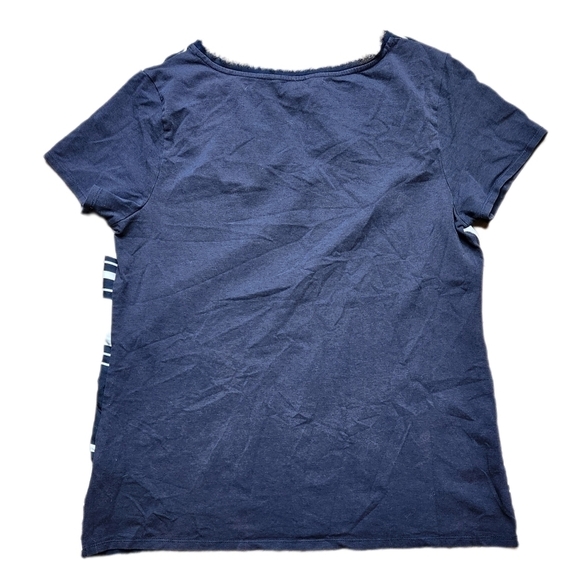 Tommy Hilfiger Blue and white Blouse Size L - Picture 2 of 4